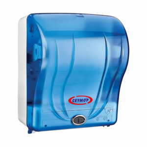 Professional wall mounted translucent blue automatic motion sensor paper towel dispenser