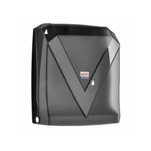 Professional black wall mounted Z fold paper towel dispenser for commercial restrooms
