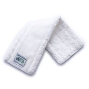 Professional microfiber velcro mop pad in white color by Korsev Trading