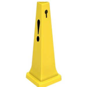 Professional Safety Warning Cone 65 cm for commercial cleaning, workplace safety, hotels, hospitals and public facilities.