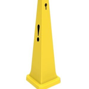 Professional Safety Warning Cone 90 cm for commercial cleaning, workplace safety, hotels, hospitals, warehouses and public facilities.